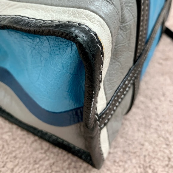 Balenciaga Bazar Convertible Tote Striped Leather Small - Picture 11 of 12